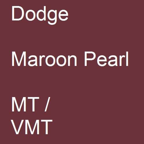 Dodge, Maroon Pearl, MT / VMT.